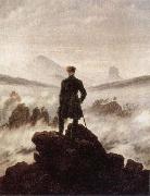 Wanderer Watching a sea of fog